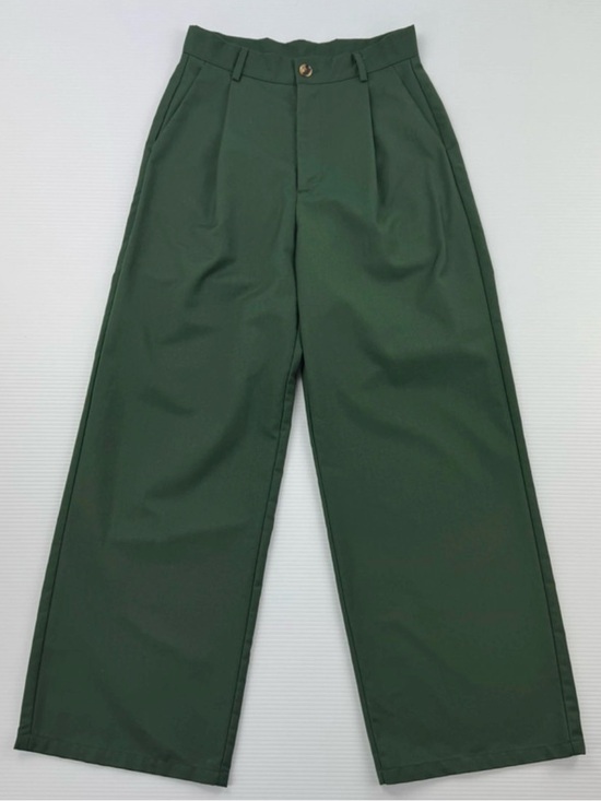 Cider Pants - Cider Forest Green High Waisted Wide Leg Trousers • Size Small